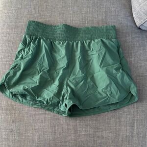 Green Women's Athletic Shorts